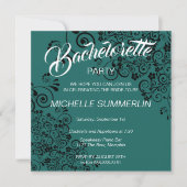 Stylish Border Bachelorette Party Invitation Kaart (Voorkant)
