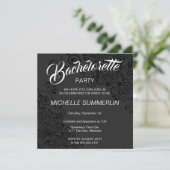 Stylish Border Bachelorette Party Invitation Kaart (Staand voorkant)