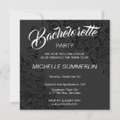 Stylish Border Bachelorette Party Invitation Kaart (Voorkant)