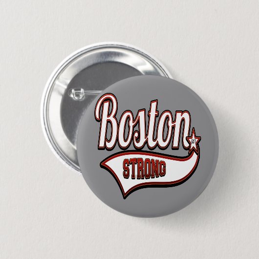 Stylish Boston Strong Ronde Button 5,7 Cm (Voorkant /achterkant)