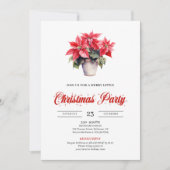 Stylish Botanical Watercolor Holiday Christmas  Kaart (Voorkant)