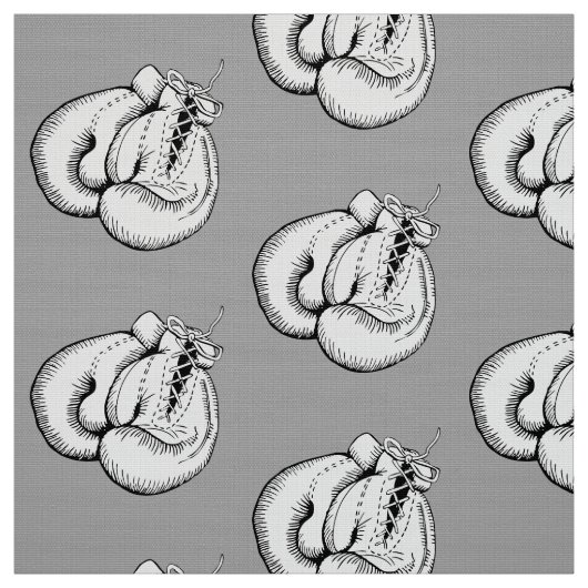 STYLISH BOXING GLOVES SPORTS PATTERN STOF (Swatch)