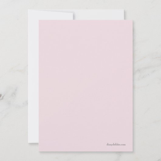 Stylish Bride in Veil Bridal Shower Invitation Kaart (Achterkant)