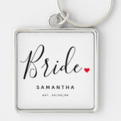 Stylish Bride Wedding Sleutelhanger (Voorkant)