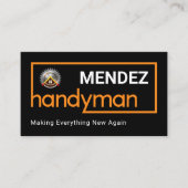 Stylish Brown Handyman Frame Visitekaartje (Voorkant)