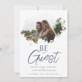 Stylish Brushstroke Grunge Splatter Dirty Stain Save The Date (Voorkant)