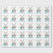 Stylish bunny eggs Gift Happy Easter gift Cadeaupapier (Vlak)