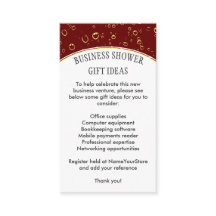 Stylish Burgundy BUSINESS SHOWER