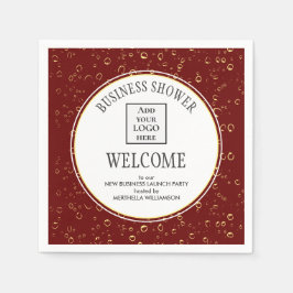 Stylish Burgundy BUSINESS SHOWER Servet