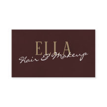 Stylish Burgundy Waterverf Hair Makeup