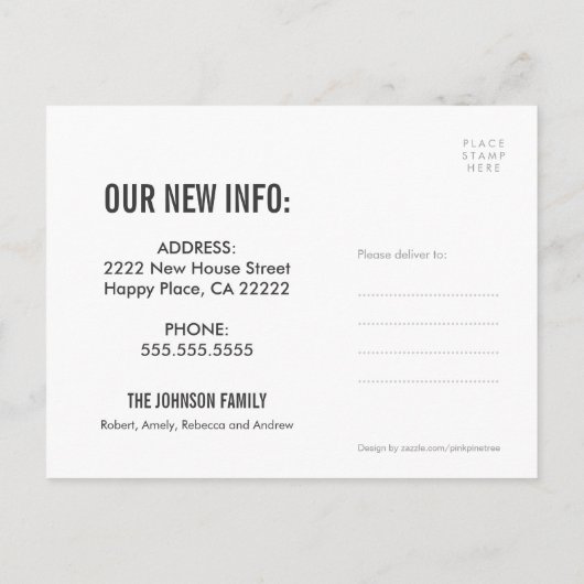 Stylish Burlap We hebben Briefkaart gemaakt van wi (Achterkant)