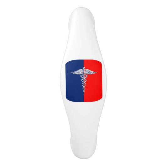 Stylish Caduceus Medical Symbol League Keramische Kastgreep (Voorkant)