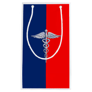 Stylish Caduceus Medical Symbol League Klein Cadeauzakje