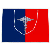 Stylish Caduceus Medical Symbol League Large Cadeautasje (Voorkant)