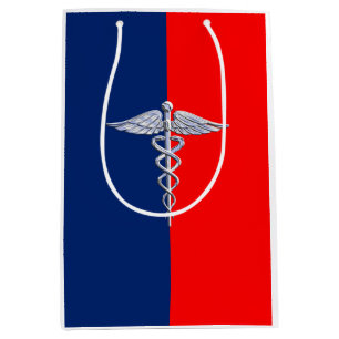 Stylish Caduceus Medical Symbol League Medium Cadeauzakje