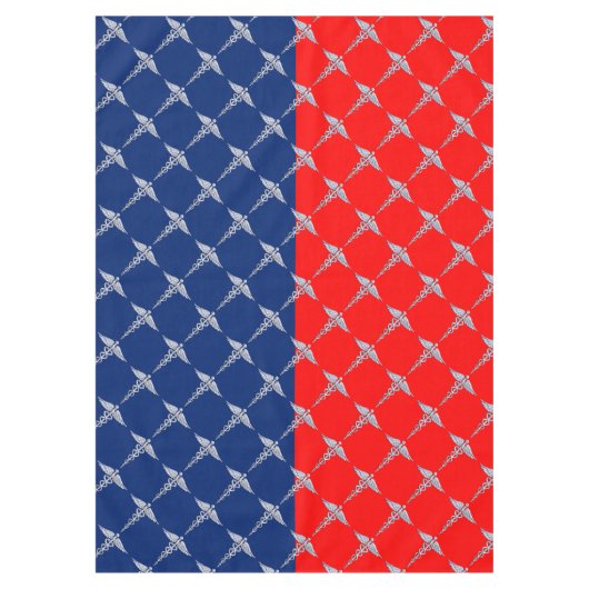 Stylish Caduceus Medical Symbol League Tafelkleed (Voorkant)