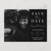 Stylish Calendar Photo Wedding Save The Date Aankondigingskaart (Voorkant)