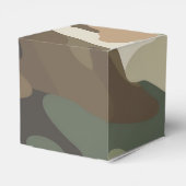 Stylish Camouflage Pattern Classic Favor Boxes Bedankdoosjes (Achterkant)