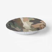 Stylish Camouflage Pattern Disposable Party Bowls Papieren Kommen (Gebogen)