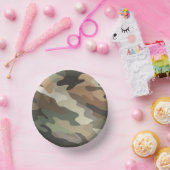 Stylish Camouflage Pattern Disposable Party Bowls Papieren Kommen (Feest)