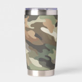 Stylish Camouflage Pattern Drink Geïsoleerde Drinkbeker (Voorkant)