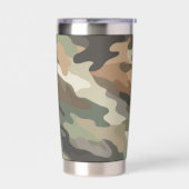 Stylish Camouflage Pattern Drink Geïsoleerde Drinkbeker (Links)