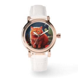 Stylish cat watch for cat's lovers horloge