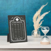 Stylish Chalkboard Kitchen Conversion Chart Fotoplaat (Zijkant)