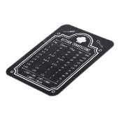 Stylish Chalkboard Kitchen Conversion Chart Magneet (Linkerzijde)