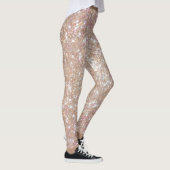 Stylish Champagne Girly Glitter Leggings (Rechts)