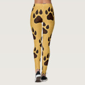 stylish Cheetah Paw Print Leggings (Achterkant)