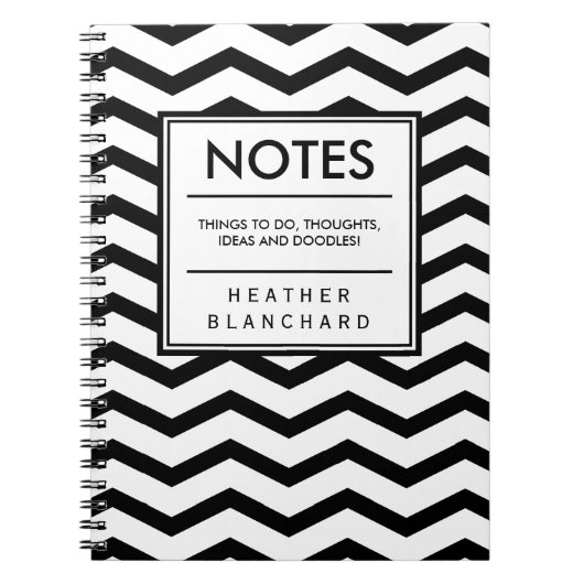 Stylish Chevron Notitieboek (Voorkant)