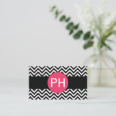 Stylish Chevron Pattern Visitekaartje (Staand voorkant)