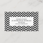 Stylish Chevron Pattern Visitekaartje (Achterkant)