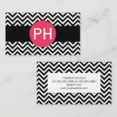 Stylish Chevron Pattern Visitekaartje (Voorkant / Achterkant)