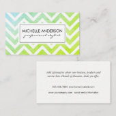 Stylish Chevron Visitekaartje (Voorkant / Achterkant)