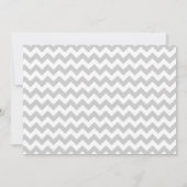 Stylish Chevron Wedding Invitation Kaart (Achterkant)