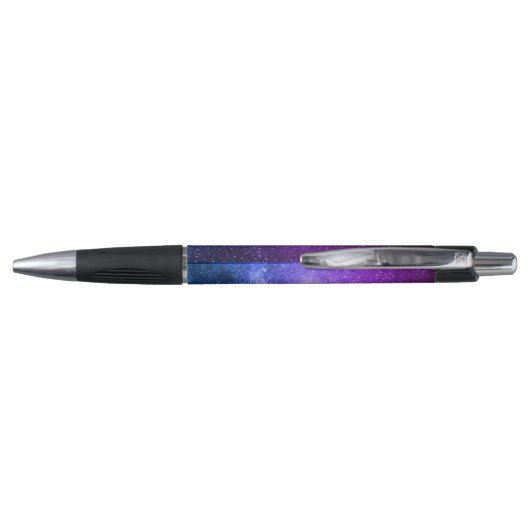 stylish chic purple glitters custom name pen (Achterkant)