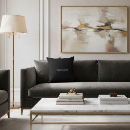 Stylish chic trendy cool elegant black and white kussen