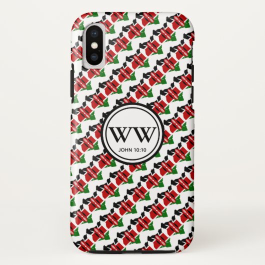 Stylish Christelijk KENYA Monogram Case-Mate iPhone Case (Achterkant)