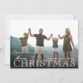 Stylish Christmas Plaid Photo Feestdagenkaart (Voorkant)