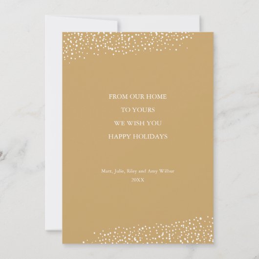 Stylish Christmas Tree Ornaments Feestdagenkaart (Achterkant)