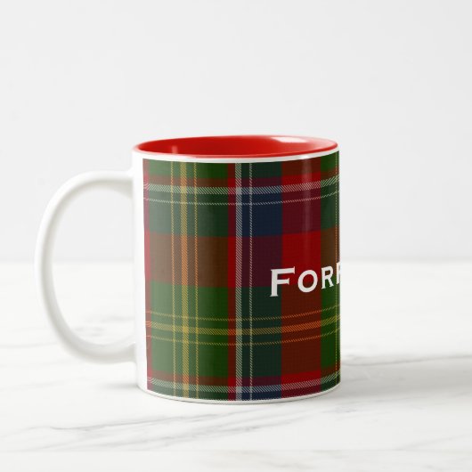 Stylish Clan Forrester Tartan Pset Mok (Links)