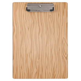 Stylish Clipboard with Realistic Wood Grain Patter Klembord