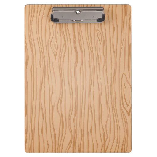 Stylish Clipboard with Realistic Wood Grain Patter Klembord (Voorkant)