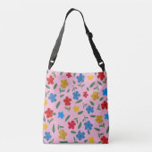 STYLISH COLORFUL FLOWERS PATTERN CROSSBODY TAS (Achterkant)