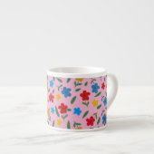 STYLISH COLORFUL FLOWERS PATTERN ESPRESSO KOP (Voorkant rechts)