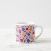 STYLISH COLORFUL FLOWERS PATTERN ESPRESSO KOP (Rechts)