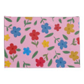STYLISH COLORFUL FLOWERS PATTERN KUSSENSLOOP (Achterkant-Rechts)