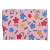 STYLISH COLORFUL FLOWERS PATTERN KUSSENSLOOP (Voorkant-Links)